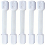 5 tk Laste turvalukk beebi sahtli lukustuskaitse kapp Klambumisvastane k&uuml;lmkapp plastikust lukk pannal kaitsta laste turvaukse lukk valge