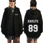 Rockb&auml;nd Tokio Hotel Kaulitz T&otilde;mblukuga kapuutsid Meeste riided S&uuml;gistalvine t&otilde;mblukuga kapuutsiga dressipluusid vabaaja vintage kapuutsiga jope L
