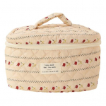 Kosmeetikakott lilleprint Suure mahutavusega t&otilde;mblukk Kinnine &otilde;mblemine Pehme k&auml;epide Suurep&auml;rane kandev&otilde;ime Reisi tepitud meigikott tualett-tarvete korraldaja B