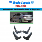 Valatud auto porilappide komplekt Skoda Superb III 3V 2016 jaoks- porilapid Pritsmekaitsed porilapid porikaitsed poritiib eesmine taga stiil 2016-2020
