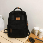 Corduroy naiste seljakott Koolikott Koolit&uuml;druku reisiseljakott must