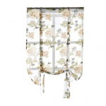 Lilled Rooma kardinad K&ouml;&ouml;k Valance t&uuml;ll l&auml;bipaistev paneel Magamistoa aknakate 80*100cm kollane