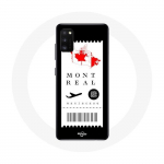 Coque pour Samsung Galaxy S20 Billet d'avion Montr&eacute;al Canada