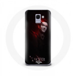 Musta taustaga &uuml;mbris Samsung Galaxy A6 2018 Lucifer Series jaoks