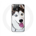 &Uuml;mbris Xiaomi Mi 11 Lite Siberian White Husky Blue Eyes jaoks