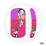 Juhtmeta hiir BTS BT21 Cooky ja Tata Bangtan V ja Jungkook Fanart