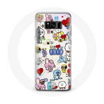 Coque pour Samsung Galaxy S8 Plus BTS Bangtan Sonyeondan BT21 Van Tata Chimmy Cooky Rj Koya Mang Et Shooky