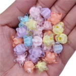 50 tk 17 mm ehete valmistamiseks t&auml;hekujulised lahtised helmed DIY k&auml;sit&ouml;&ouml; ripats kaelakee k&auml;ev&otilde;ru oranž