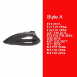 Carbon Fiber Auto Shark Fin Antenni katte kleebis Auto tarvikud BMW E90 F10 F30 F11 F34 G30 E60 F20 X5 F15 X6 F16 G11 F01 jaoks Style A