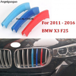 3D auto esiv&otilde;re trimmi spordiribade kattekleebised BMW X3 F25 G01 E83 jaoks X3 F25