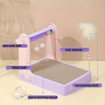 Vastupidav lainepapist kriimustusplaat koos k&uuml;&uuml;nisveskiga kassim&auml;nguasjaga kasside kratsimiseks ja meelelahutuseks Toy roheline