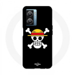 Coque Realme V23 Drapeau One Piece Pirate Rap et Chapeau de Paille - Maniacase