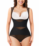 Naiste kogu keha vormivad riided Faja Reductoras Bodid Salendav Body Shaper Tummy Control Aluspesu Avatud Rinnakorsett S&uuml;nnitusj&auml;rgne v&ouml;&ouml;treening L must
