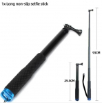 GoPro 12 Selfie Sticki alumiiniumsulamist pika varda pikkus kuni 93 cm GoPro Hero 12 11 10 9 Insta360 ONE X3 DJI OSMO Action 3 jaoks