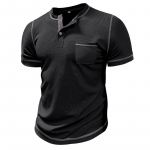 Meeste Slim Fit l&uuml;hikeste varrukatega Henley s&auml;rgid Stretch soonikkoes T-s&auml;rgid Mood vabaaja topid Suvine n&ouml;&ouml;biga pinnase T-s&auml;rgid Sportlikud treenings&auml;rgid S