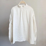 Johnature Simple naiste tops&auml;rgid Kevadsuvi vabaaja vintage &uuml;hev&auml;rvilised lahtiste n&ouml;&ouml;pidega plisseeritud naiste pluusid One Size beež