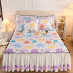 Voodikate kaitsekate Tepitud paksendatud kolmem&otilde;&otilde;tmeline pitsist voodiseelik &uuml;hes t&uuml;kis Korea voodikattega voodikate pillowcase 48cm&times;74cm 2pcs