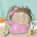 Funny Head taimepott, dekoratiivne vaas, n&auml;o lillepott magamistoas, raamaturiiul Boy