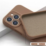 Kvaliteetne originaalne Square Liquid pehmest silikoonist telefoni&uuml;mbris iPhone 15 14 11 12 13 Pro Max Plus v&auml;rviline moodne kate iPhone 14