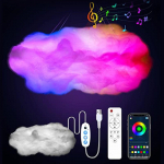 3D pilv Lightning Light LED-lamp Mitmev&auml;rviline Magamistoa Pilved Tuled &Auml;ikesepilved Tuba DIY Muusika s&uuml;nkroonimine Nutikarakenduse juhtimine USB