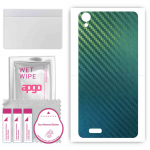 apgo Protective Skin Sticker for the back compatible with Doogee X100, Wrap Film, Foil, Vinyl - Pattern Carbon Chameleon CAKA1