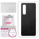 apgo Protective Skin Sticker for the back compatible with Oppo Find X2, Wrap Film, Foil, Vinyl - Pattern Black Honeycomb