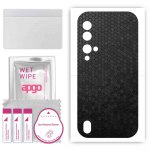 apgo Protective Skin Sticker for the back compatible with Blackview BV9900E, Wrap Film, Foil, Vinyl - Pattern Black Honeycomb