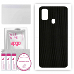 apgo Protective Skin Sticker for the back compatible with Samsung Galaxy M21, Wrap Film, Foil, Vinyl - Pattern Matrix
