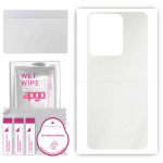 apgo Protective Skin Sticker for the back compatible with Vivo Y78m, Wrap Film, Foil, Vinyl - Pattern Matte Transparent