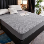 1tk Roosa Puuvillaga kaetud veekindel madratsikate kodukaunistusega voodipesu libisemisvastased haaratsid paksendatud simmonsi tolmukindel kate 90cmx200cm bed