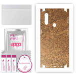 apgo Protective Skin Sticker for the back+sides compatible with Oppo A31, Full Wrap Film, Foil, Vinyl - Pattern Rusty Copper