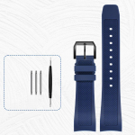 Rubber watch strap 22mm for iw-c IW390502 IW390209 watchband high-quality watch band folding clasp Curved end wristwatches belt 22mm