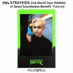 Stray Kids 2. maailmaturnee MANIAC Soulis Photocard Polaroid KPOP K-POP Felix - Polaroid