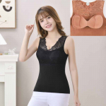 Pitsist termovest naiste rinnapadi, paksendatud soojendus aluskate termopesu naiste talve L veinipunane v&auml;rv