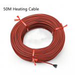 12K 33ohm/m infrapuna s&uuml;sinikkiust k&uuml;ttekaabel 3mm silikoonkummist &uuml;mbrisega p&otilde;randak&uuml;ttes&uuml;steemi soojustraadid 50m