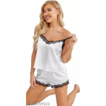 Ladysta stiilne pitsiline Babydolli pesukomplekt &ndash; l&uuml;hike naistele, &uuml;laosa ja l&uuml;hikese &ouml;&ouml;riietega Freesize (SML) Free size (S M L)