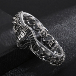 H&otilde;bedase v&auml;rviga uued isikup&auml;rastatud ehted, vana ja domineeriva pealiku mustriga meeste k&auml;ev&otilde;ru 18CM h&otilde;be