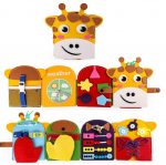 Vaikne raamat Montessori m&auml;nguasjad Beebi tundis end h&otilde;ivatud Raamat v&auml;ikelapse tegevused Reisim&auml;nguasjade &otilde;ppimine Harivad sensoorsed 3D-riidest raamatud lastele