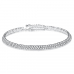 Fashion Flash Diamond Full Diamond kaherealine kaelakee, k&otilde;rvar&otilde;ngaste komplekt, pruudi ehted, pulmatarvikud h&otilde;be