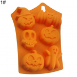 6 auku silikoonist Halloweeni kummitus k&otilde;rvitsa pealuu DIY k&uuml;psetamine &scaron;okolaadikoogi vorm M&uuml;&uuml;gikaubad