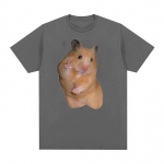 Armas Rahu Hamster Naljakas Meem T-s&auml;rk Meeste Naiste Retro Mood L&uuml;hikeste Varrukatega T-s&auml;rgid Topid Vabaaja 100% Puuvill &Uuml;lisuur T-s&auml;rk S must