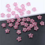 K&auml;sit&ouml;&ouml;na valmistatud l&otilde;hkemisklaasi imitatsioon k&auml;sitsi valmistatud materjalid mood viieharulised t&auml;hed lahtised helmed ise 50 tk k&auml;ev&otilde;ru kaelakee tarvikud 10 mm lameda p&otilde;hjaga 10mm 50pcs punane