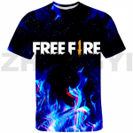 Tasuta Fire Garena 3D T-s&auml;rk Naiste T-s&auml;rk Moodne hip-hop poiste suvetopsid lastele Tasuta Fire Print Lahedad t&auml;navar&otilde;ivad Trendikad meeste t-s&auml;rgid M
