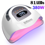K&otilde;rge v&otilde;imsusega 380W UV-geeli LED-kuivati Valgus K&uuml;&uuml;nelamp K&uuml;&uuml;ntele Geellakk Professionaalsed K&uuml;&uuml;ntehooldustarvikud Geeli kuivatamine Varbak&uuml;&uuml;ned UK