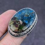 Watermelon Tourmaline Gemstone Handmade 925 Sterling Silver Ring Size 7.5 u5t00