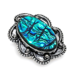 Dichroic Glass Gemstone 925 Sterling Silver Jewelry Gift Ring Size 7 e2a36