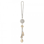 Blingi auto kristallist ripats Rhinestonest auto interj&ouml;&ouml;ri rippuv kaunistus valge