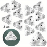 4 tk Isekleepuv t&uuml;&uuml;p Mute Ball universaalne ratas 3 helmest M&ouml;&ouml;blirattad Rattad Roostevabast terasest ratas 360&deg; p&ouml;&ouml;rlemine