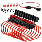 5/10 tk 14AWG auto minikaitsmekarbi tera t&uuml;&uuml;pi liinikaitsmehoidik Veekindel 2V 30A auto mootorrataste juhtmete katkestamise l&uuml;liti pesa