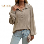 Naiste topid rev&auml;&auml;ridega n&ouml;&ouml;bid, pikkade varrukatega plaaster, taskupulber, &uuml;hev&auml;rvilised avara liistusega kudumistopid S aprikoosi